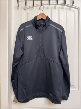 NWT Canterbury Black Thermo Pro II Quarter Zip Training Top Size XL